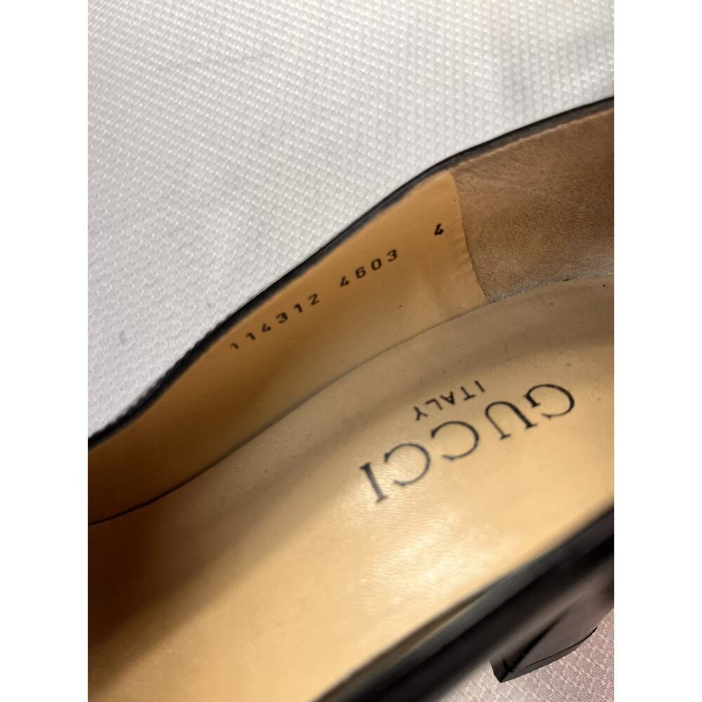 Gucci Size 4 Women's Square Toe Leather Pumps in Black - Picture 10 of 11